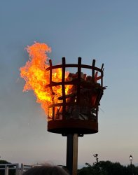 A beacon designed, made and erected by REIDsteel burned brightly at the 80th anniversary of D-Day.